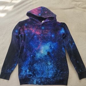 Galaxy Print Kids Hoodie Size 3XL